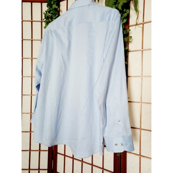 Kenneth Cole Slim Fit Stretch Non-Iron Dress Shirt - Picture 6 of 11